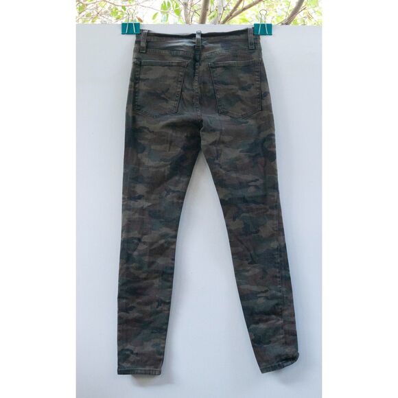 NSF Women's Distressed Camo Pants Green Skinny Stretch Pockets RN#46959 Size 28 - Picture 4 of 4